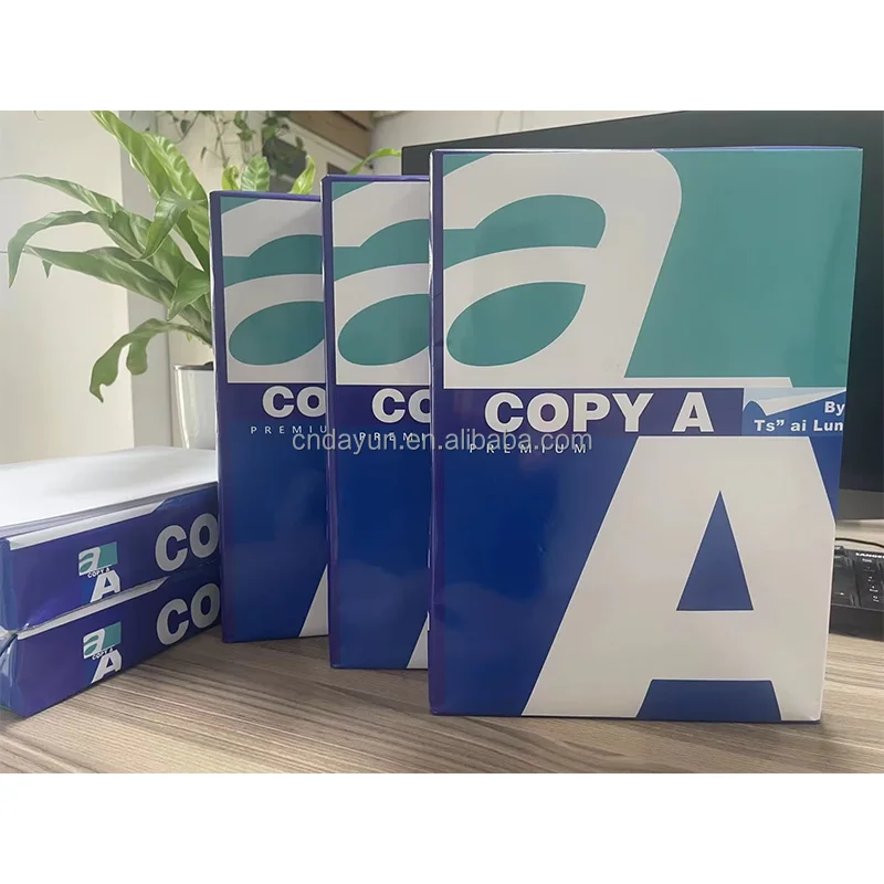 Top Manufacturer OEM High Brightness 80gsm 75gsm 70GSM Virgin Wood Pulp A4 Size Paper Printing Paper Copy Paper 500 Sheets/Ream
