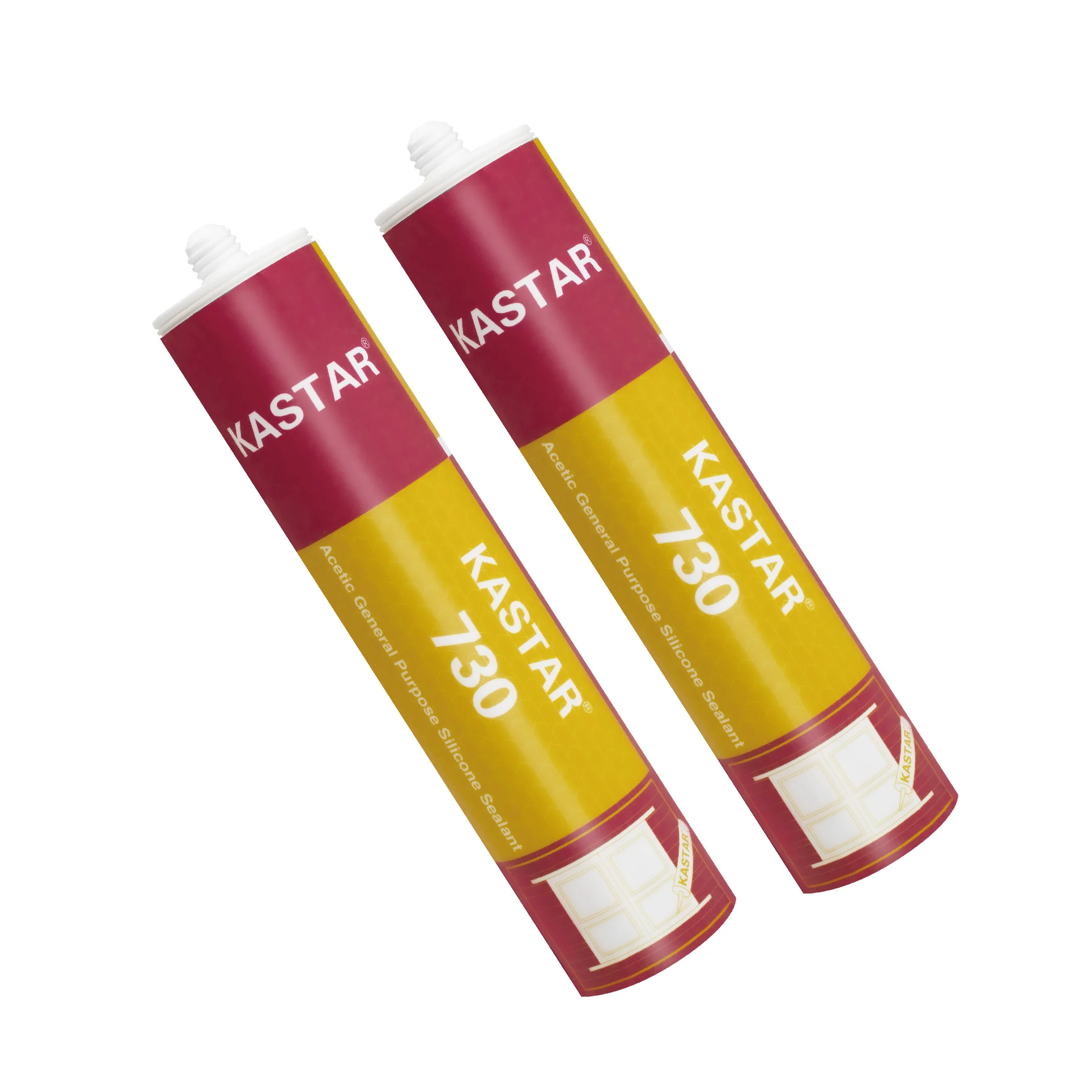 KASTAR Acetic General Purpose Silicone Sealant Cartridge Price Production Line Weatherproof silicone sealant neutral