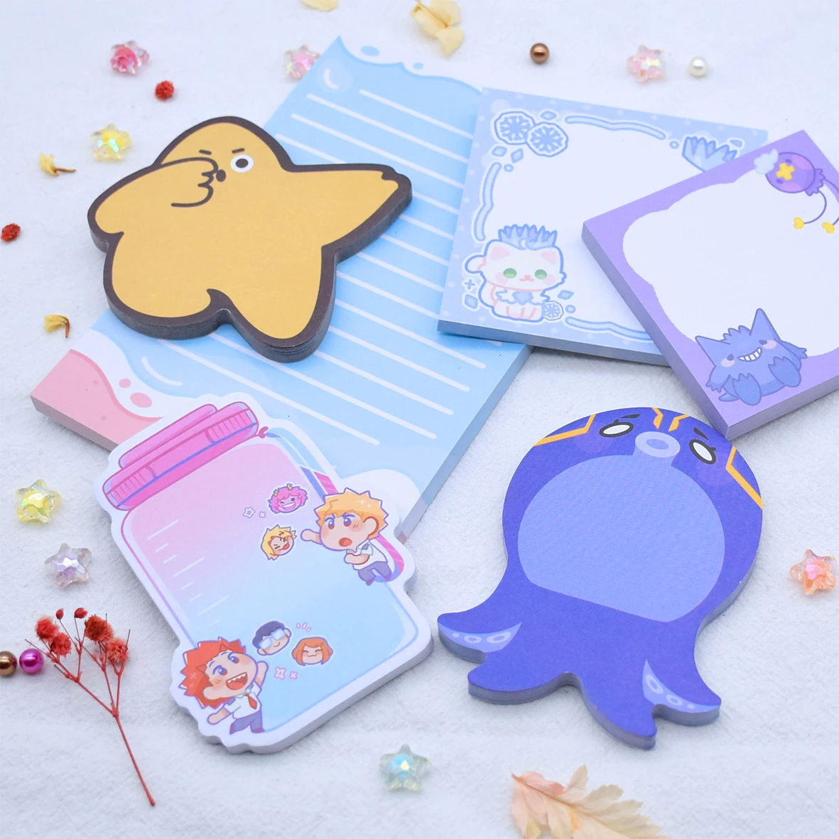 Memo pad Sticky note die cut cute  Logo Strong Letter   Large Low Price Foil Washi Tape