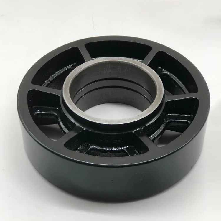 Transmission Spare Parts Pulley wheel Grey iron pulley coated resin sand casting by static balance gray powder coating