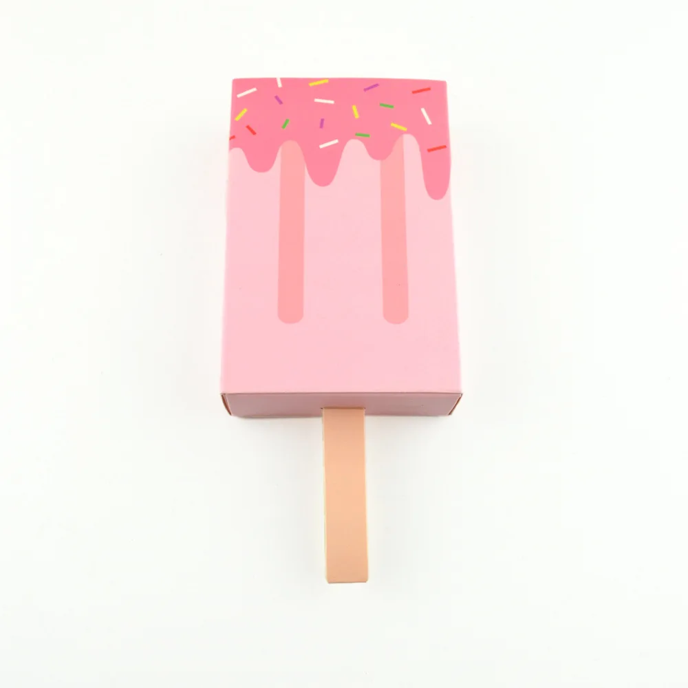 Customized Food Grade Ice Cream Box Ice Pop Paper Tray Dessert Cake Packaging Box without Glue food packaging