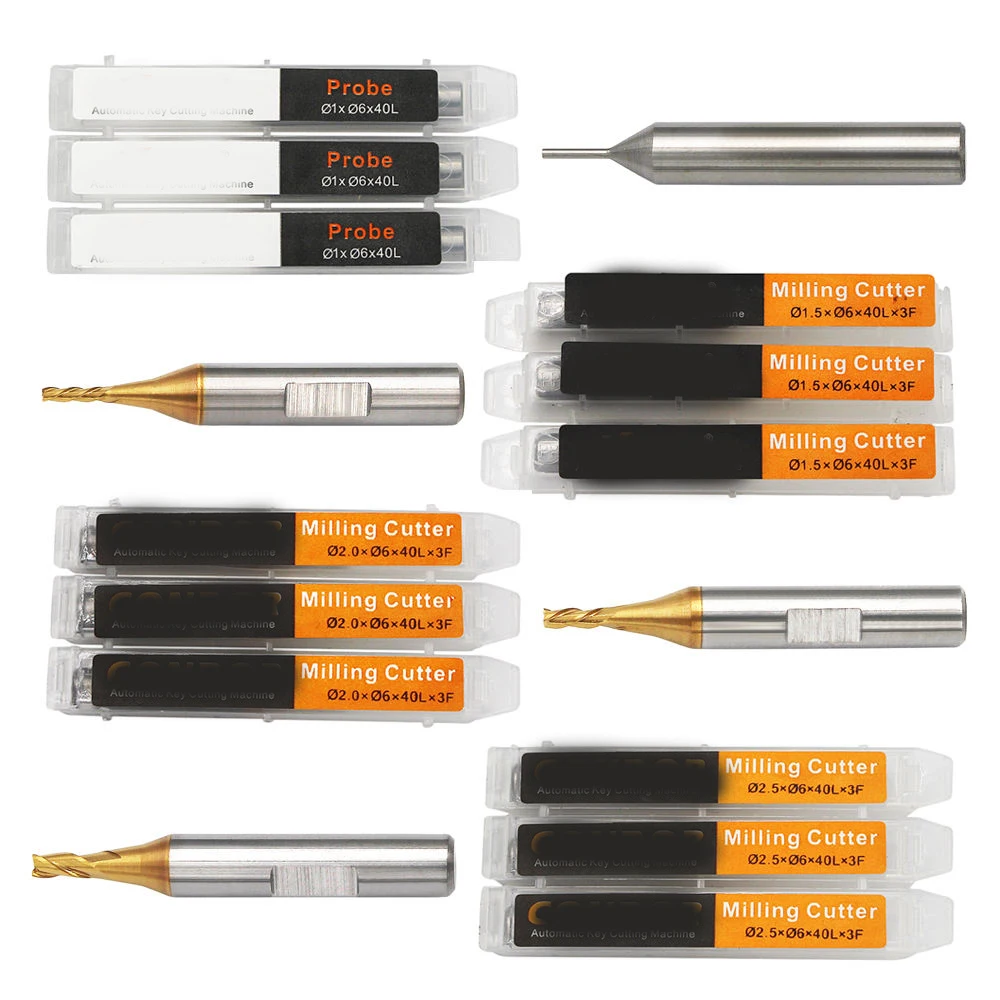 Xhorse 2.0mm cutter Milling Cutter Probe 4 in 1 for CONDOR XC-007 Dolphin XP-005 XP-007 Key Cutting Machine