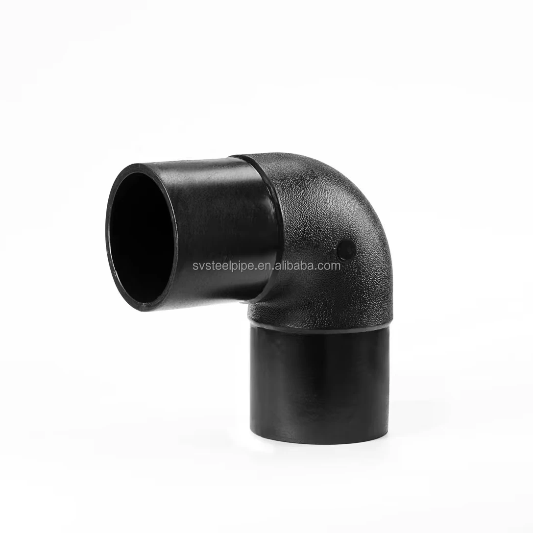 Best Price HDPE Pipe Fittings 45/90 Degree PE100 Butt Fusion Elbow Plastic Material 50mm Pipe Size Weld Connection MOQ 2pcs