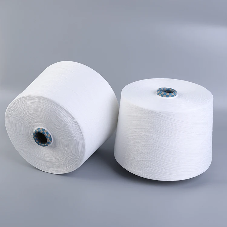 
100% polyester spun virgin yarn for knitting 