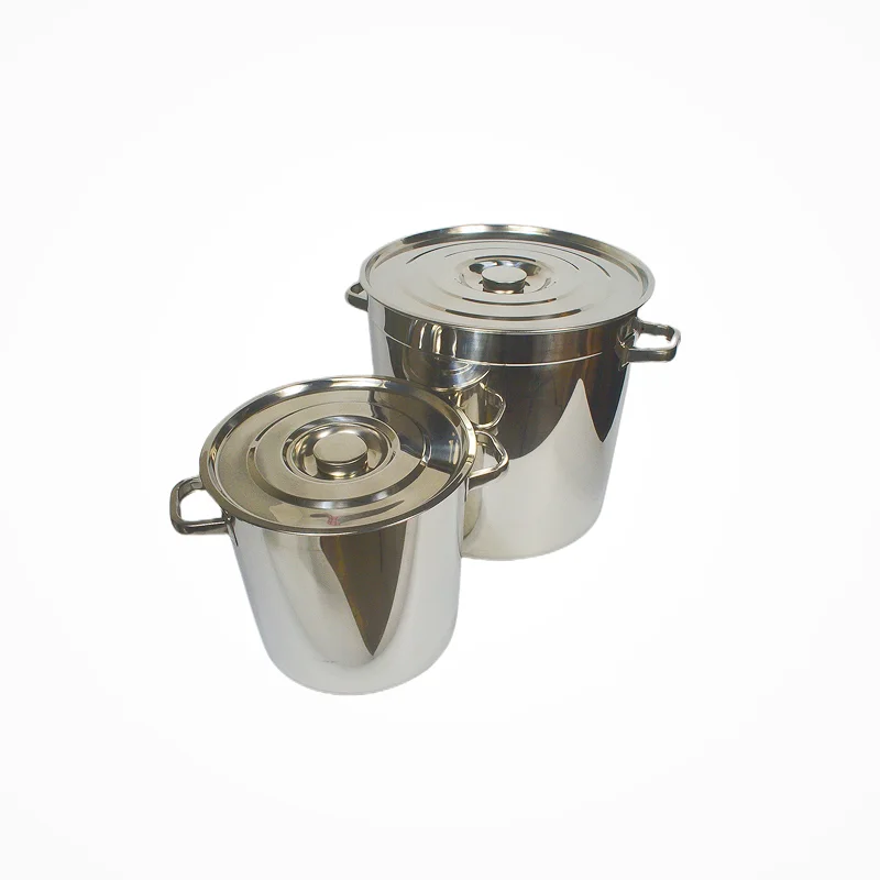 304 Stainless Steel Commercial Bouillon And Commercial Large Thermal Non Stick Water Professional Best Stock Pot For Soup