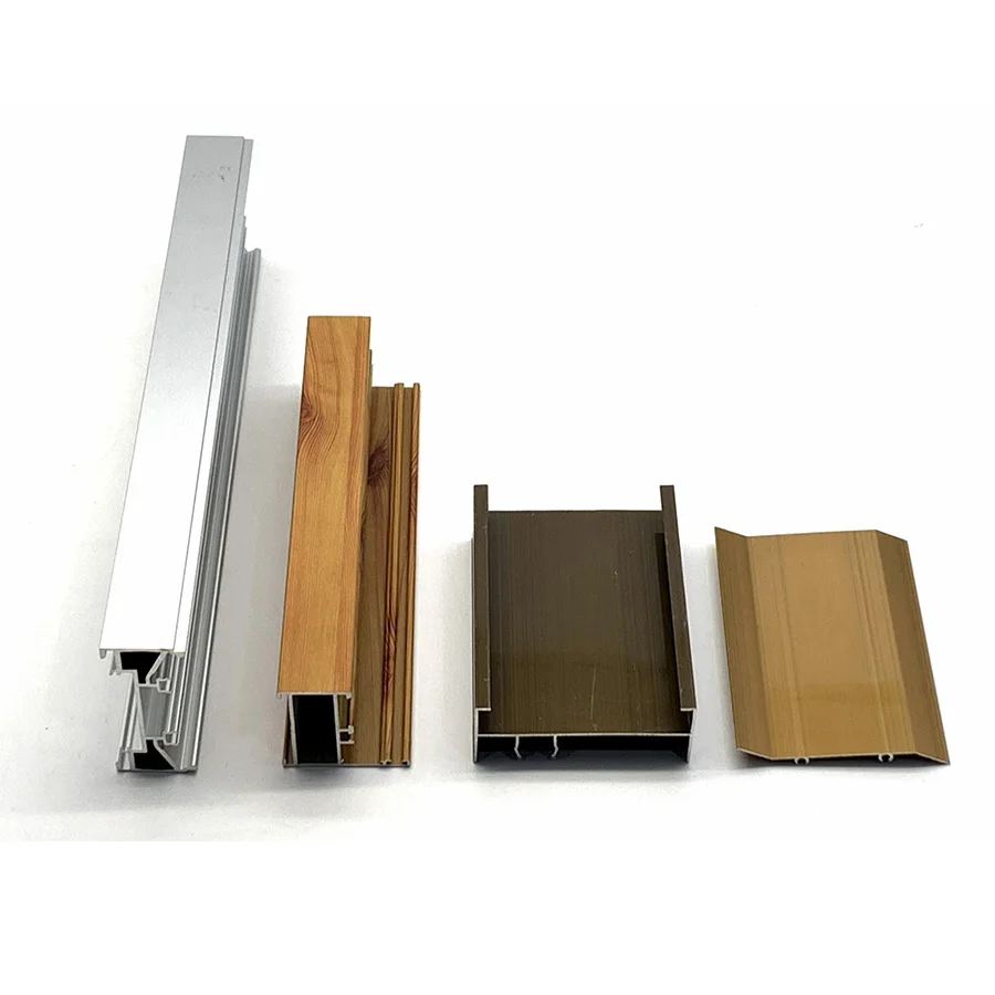 6061 6063 T5 T6 Aluminium Alloy Profiles Sliver Aluminum Extrusion Profile for Glass Sliding Casement Windows and Doors