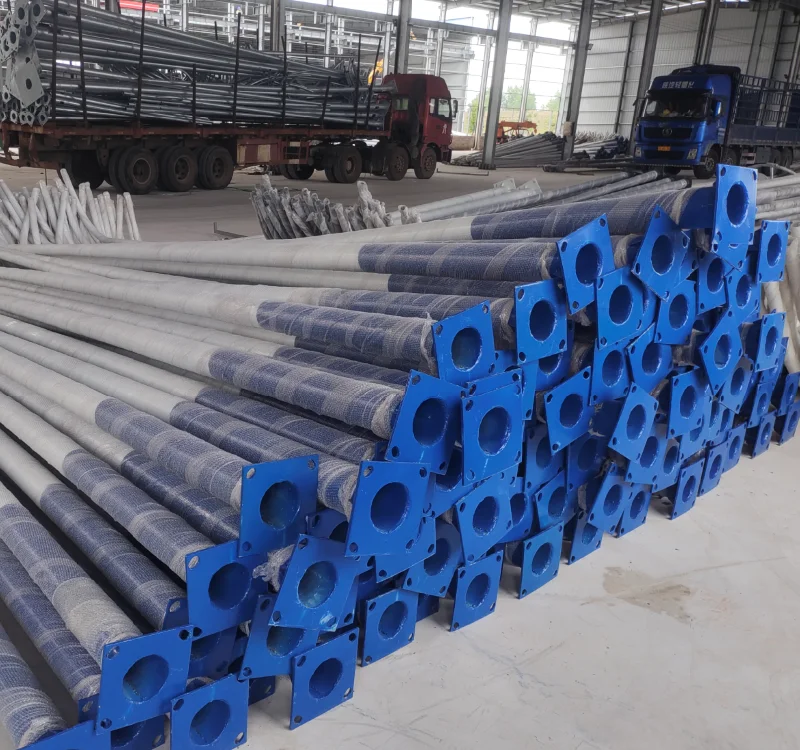 XLZM Rich Antique street light pole design 6 m spinning aluminum tapered lamp post