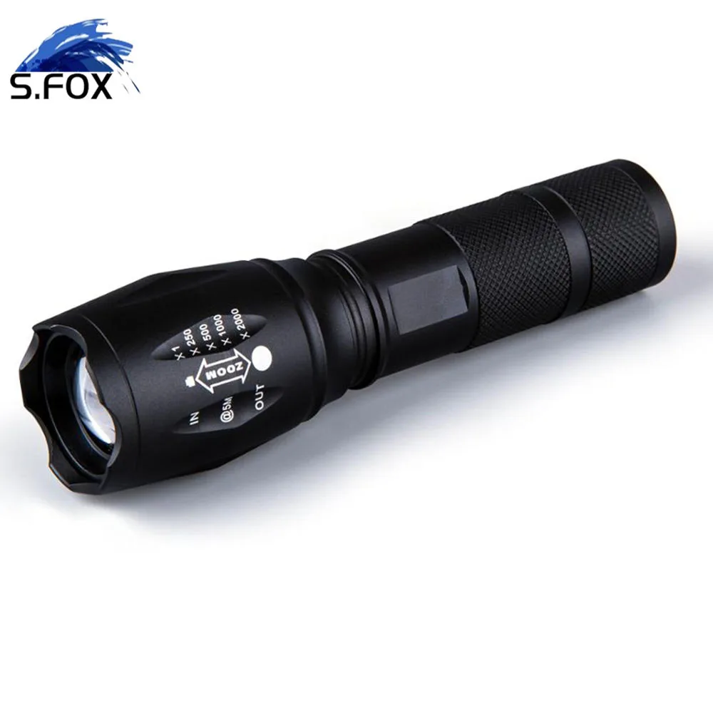 
Brightest XML T6 Waterproof Military 1200 Lumen Tactical Flashlight For Self Defensive 
