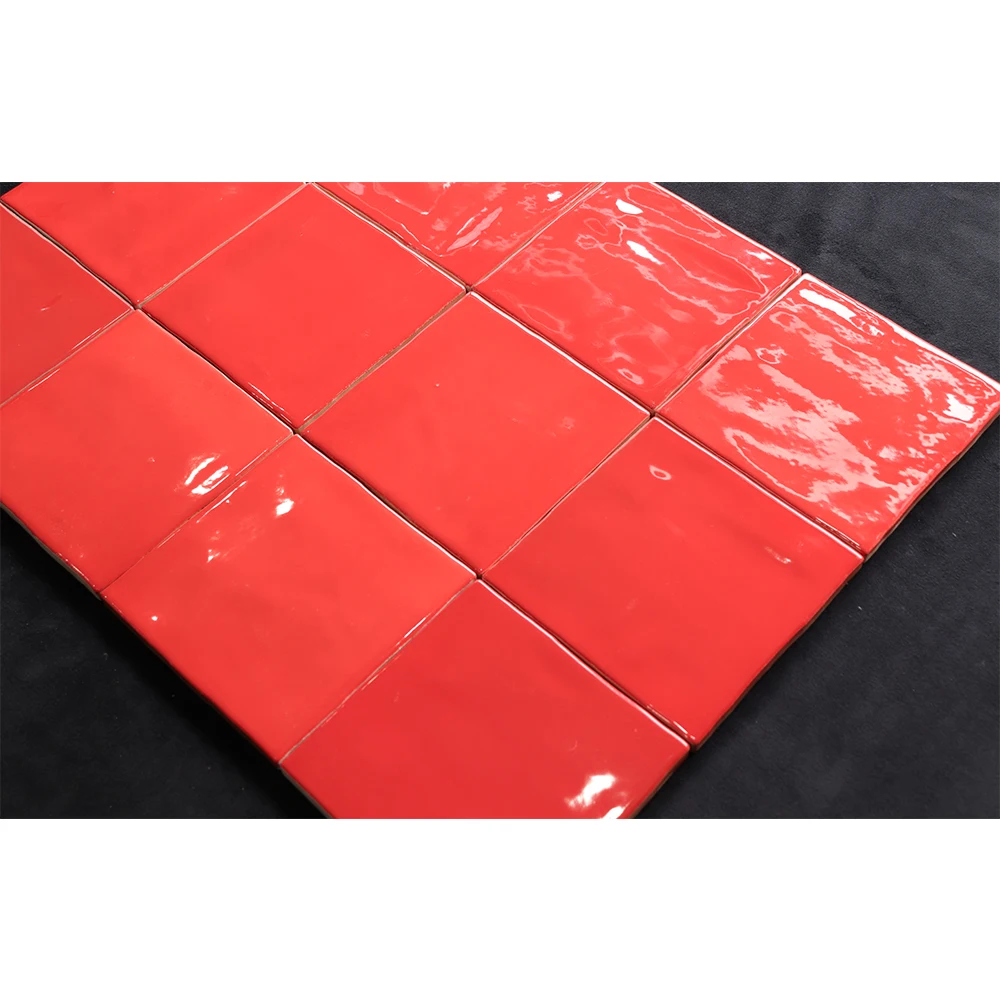 Modern Classic Red Color Wall Tiles Apartment Interiors Classic Style Borders Accents Heat Insulation Antibacterial Firebrick