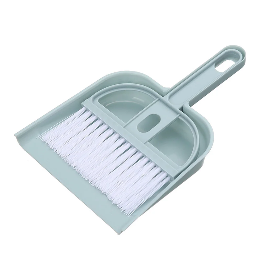 Plastic Mini desktop broom and dustpan set Sweeping Bed Hair Trash Broom Keyboard Brush Broom and Dustpan Set
