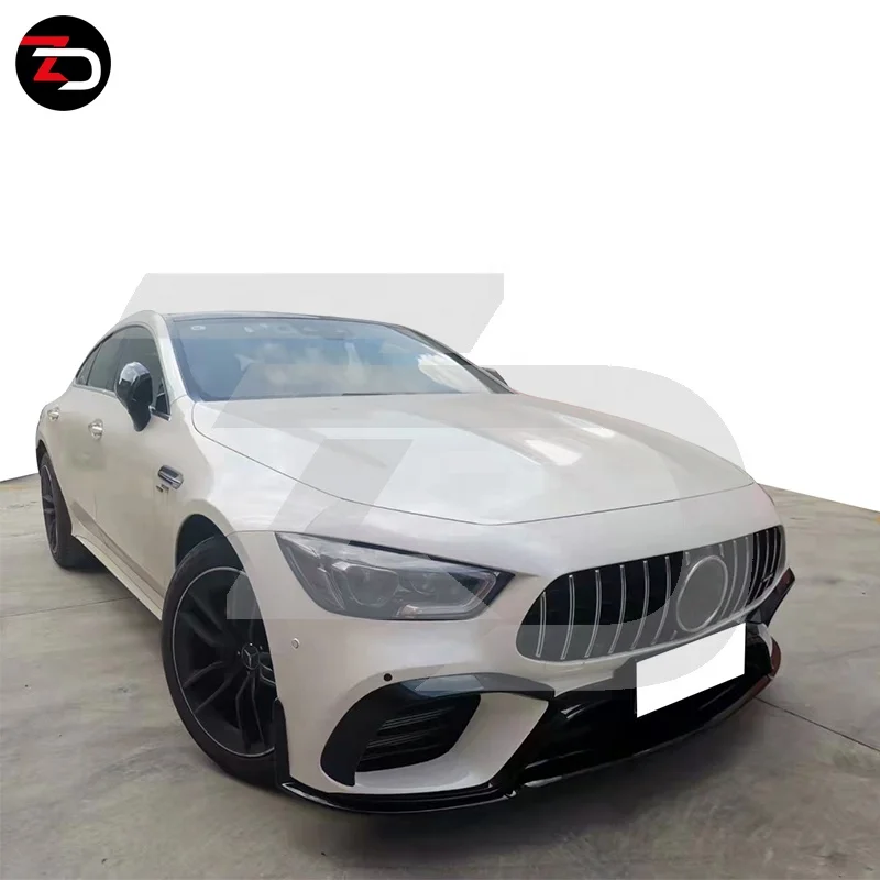 Полипропиленовый материал GT63S стильный комплект кузова передний бампер задний бампер диффузор выхлопная труба для AMG GT53 GT50 GT43 4 двери X290