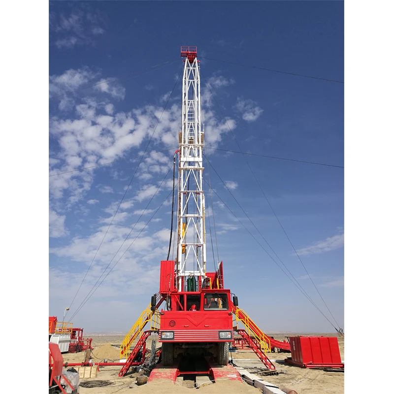 Api XJ450 Truck-Mounted Mobile oilfield rigs Oil Drilling Rig for oil rigs workover