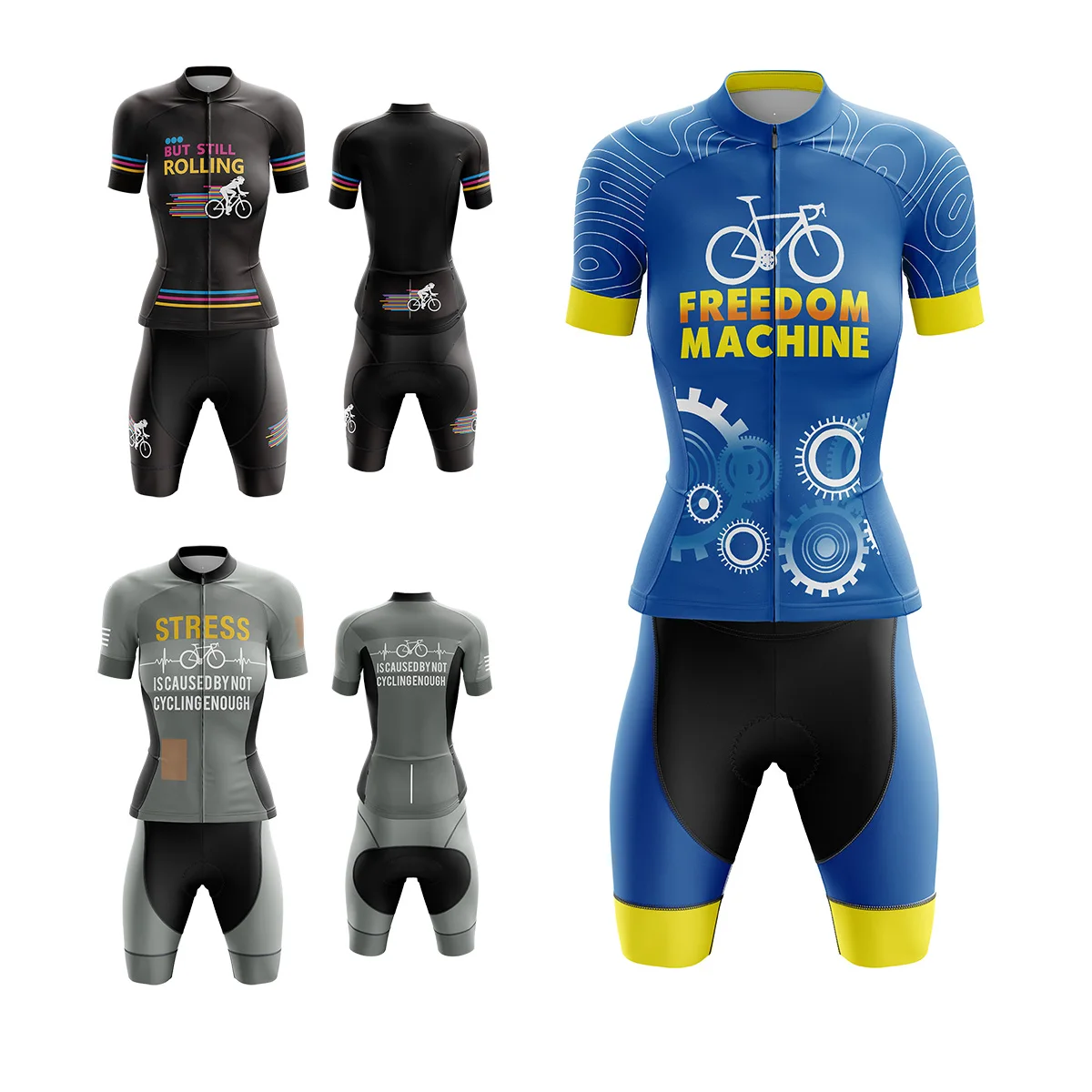 HIRBGOD Wholesale Cycling Clothes Women Jersey Bicycle Colorful Cycling Wear Poc Bike Tops Plus Size Cycling Jersey