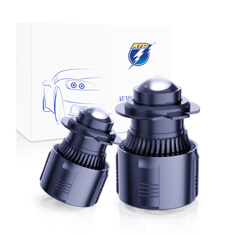 2021new product mini headlight with lens high beam H7 9005 H11 automotive laser led light bulb