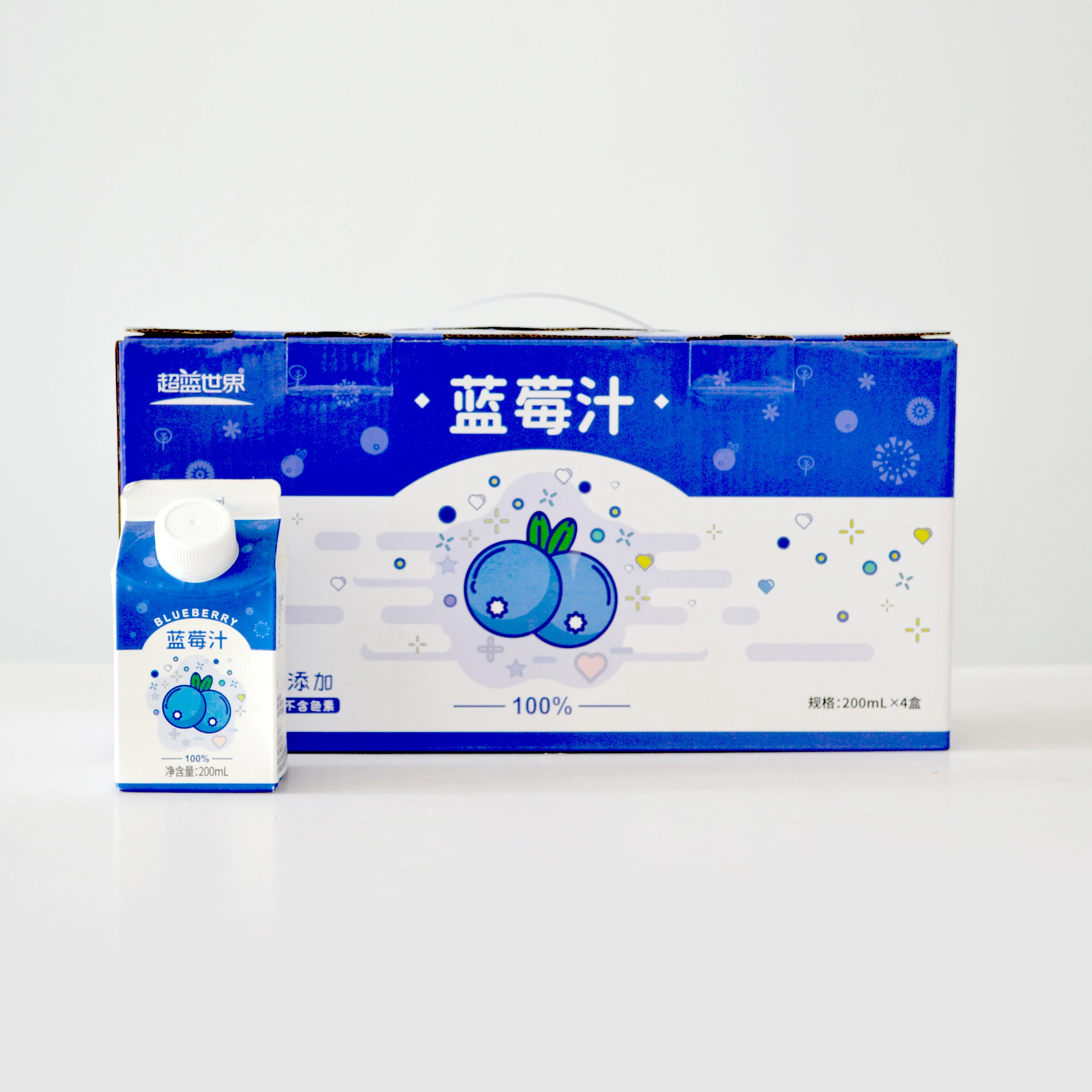 
Red crown specials healthy and mellow 100% purity low-fat blueberry concentrate juice 