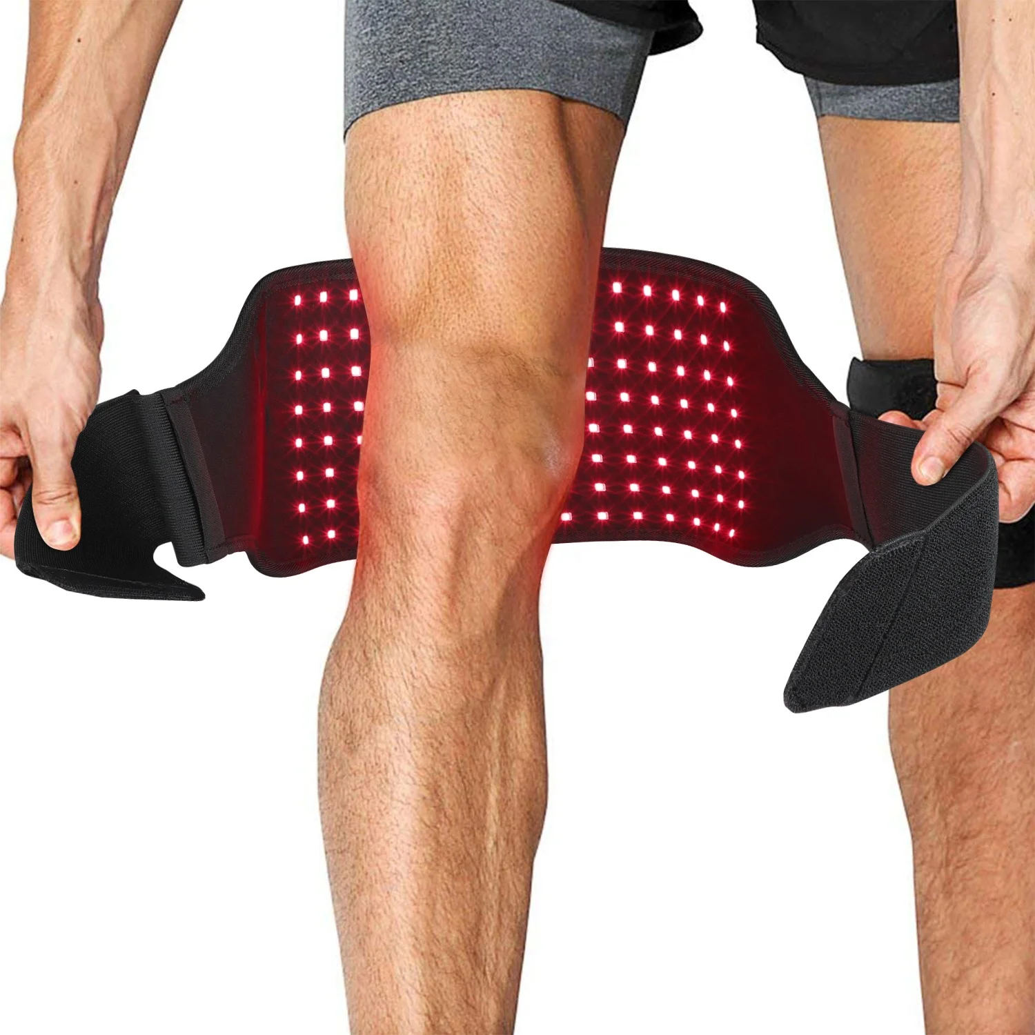 Professional Pdt Equipment 05 Factory Pain Relief Wearable Wrap Foot Pad Panel Led Belt Infrared Red Blue Light Therapy For Knee