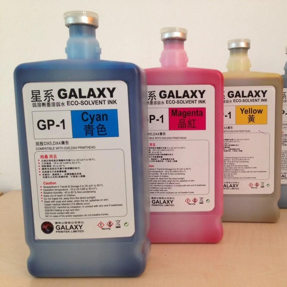 oringail galaxy water based dye ink / GP-1 Eco-solvent Ink/DX5 Dye Ink