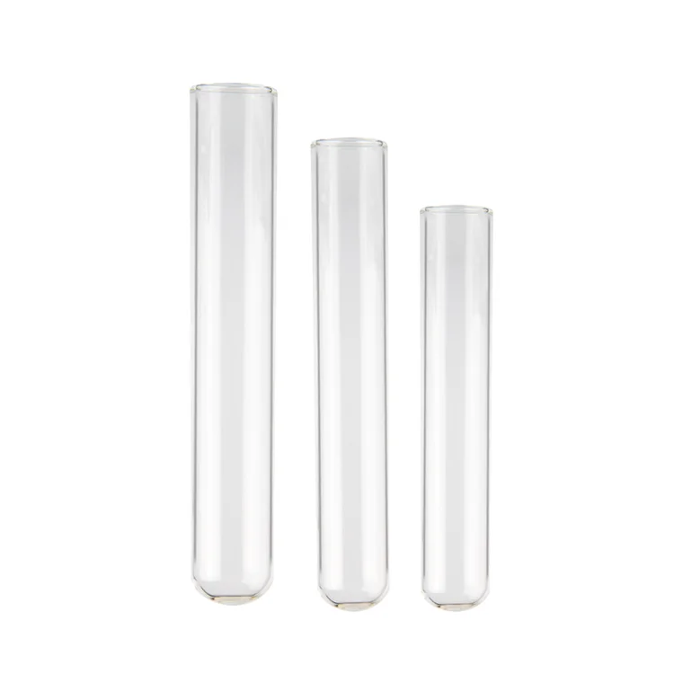 10ml 25ml 50ml  Round Bottom Clear Glass Test Tube can be customized