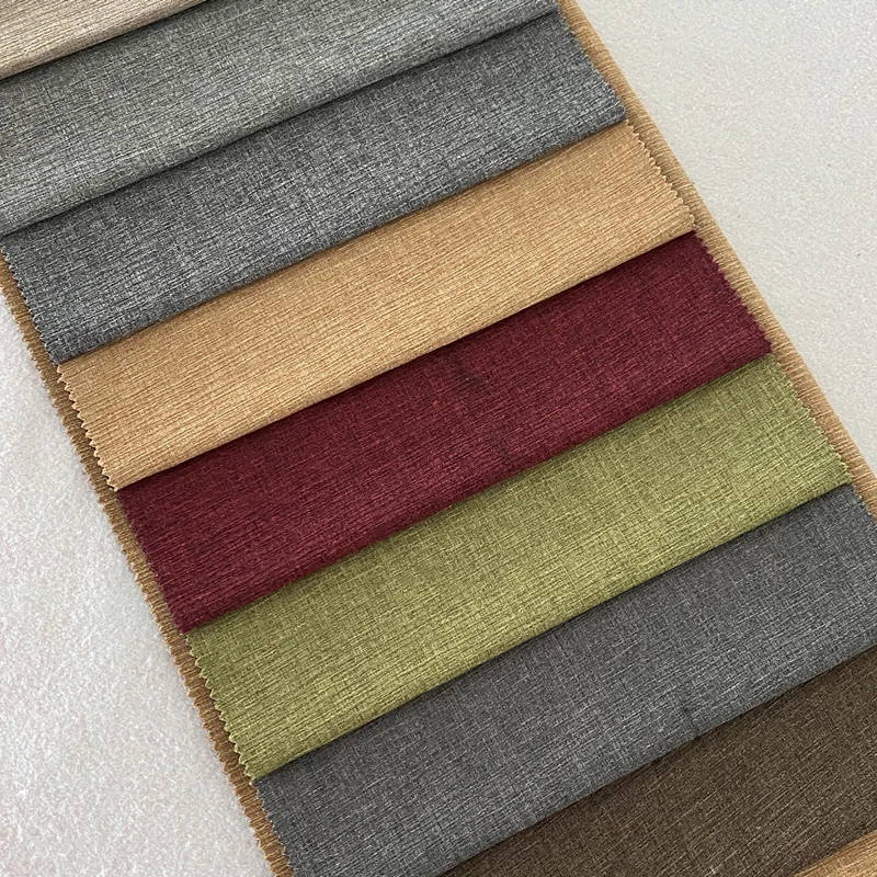 
polyester copy-linen fabric for sofa 