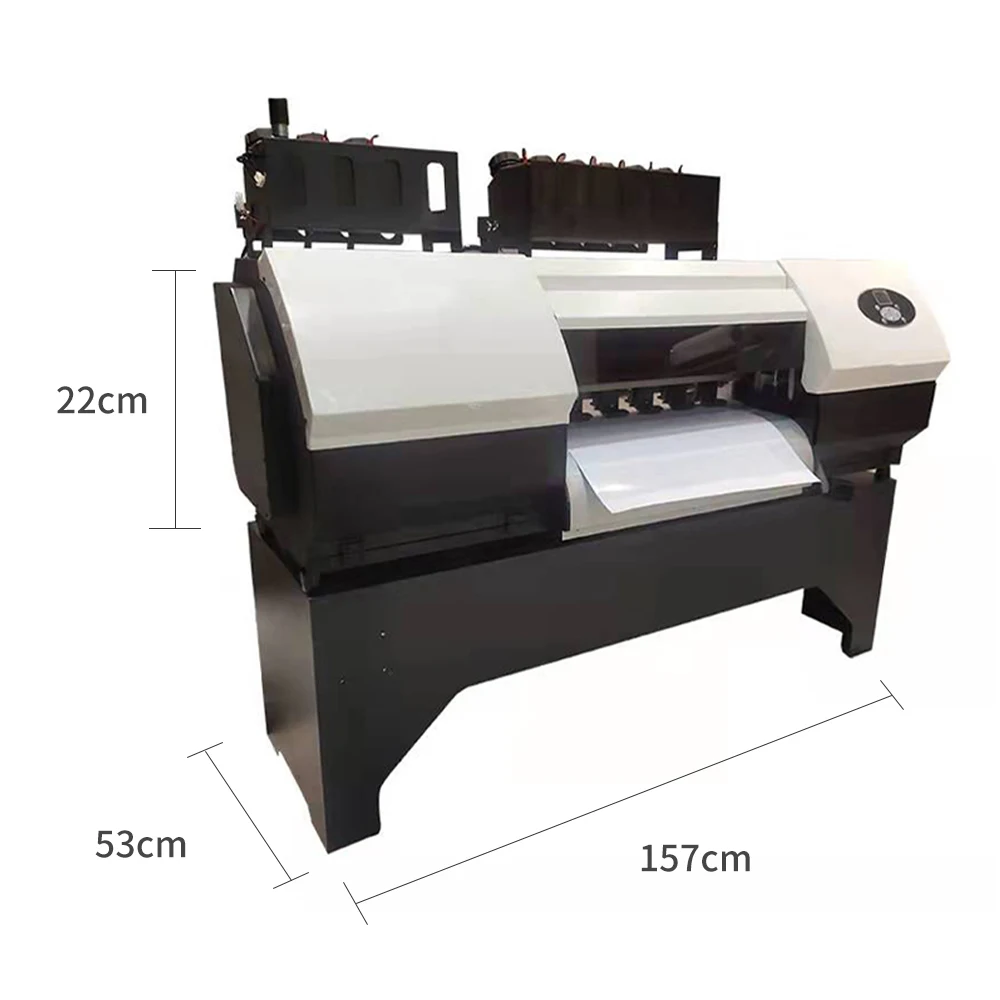 Alwwin manufacturer revolutionary 99.99% surface transfer varnishing crystal label sticker 7 color DTF printing roll UV printer