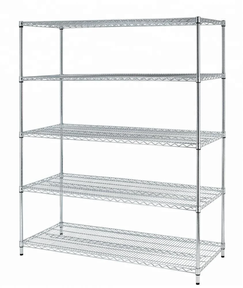 Металлический Стеллаж с хромированным покрытием проволочный стеллаж индивидуальный дизайн для продажи