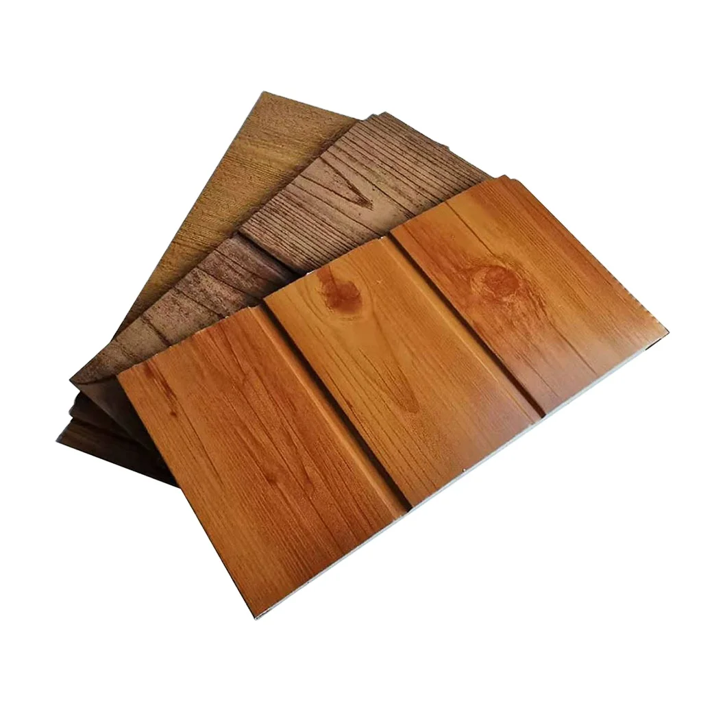 Modern Design Wood Marble Color Wall Panel Light Steel Frame Building Material