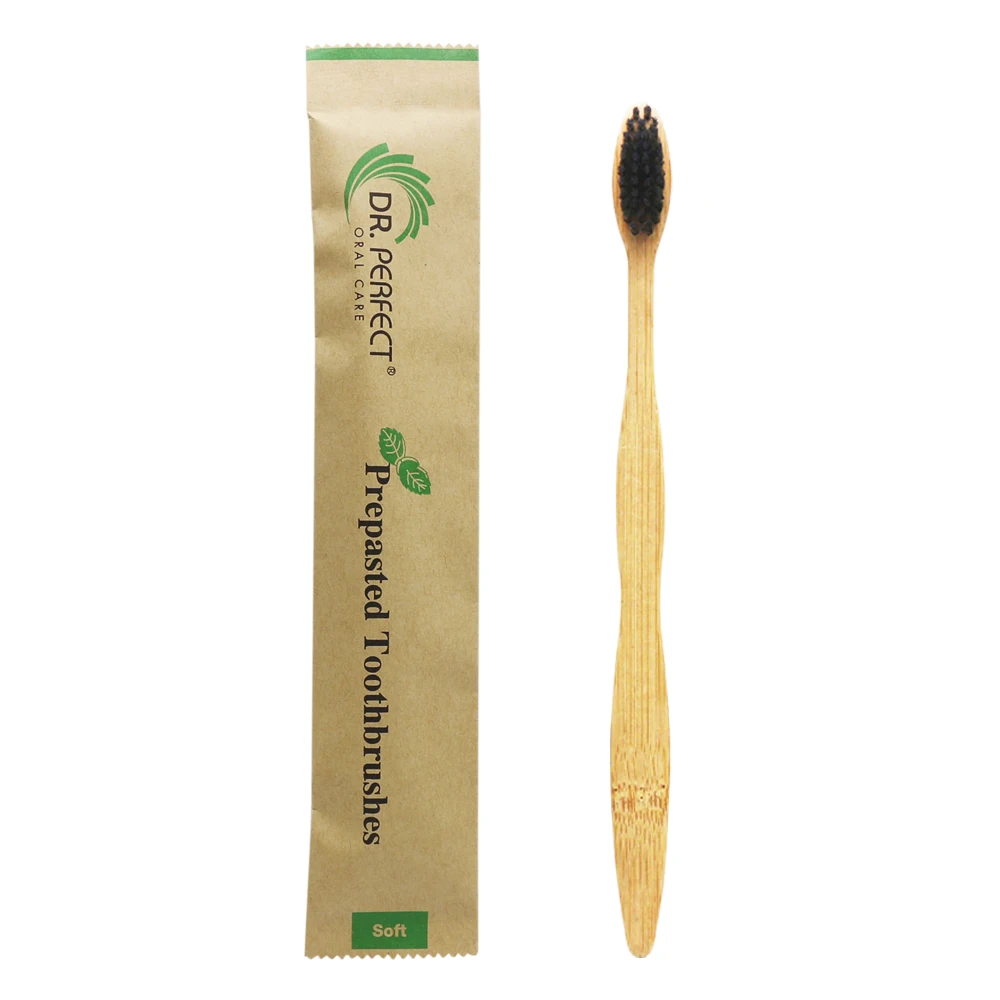 Pre-Pasted Disposable Bamboo Toothbrush  Wholesale  Bamboo Toothbrush for Adult Oral Care