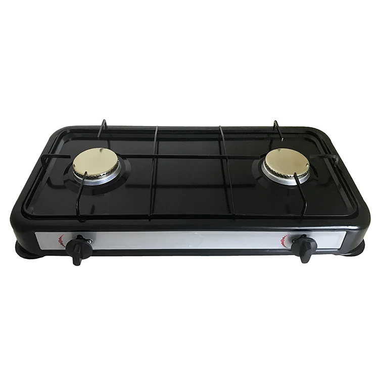 portable camping stove 2 burner outdoor mini gas cooker