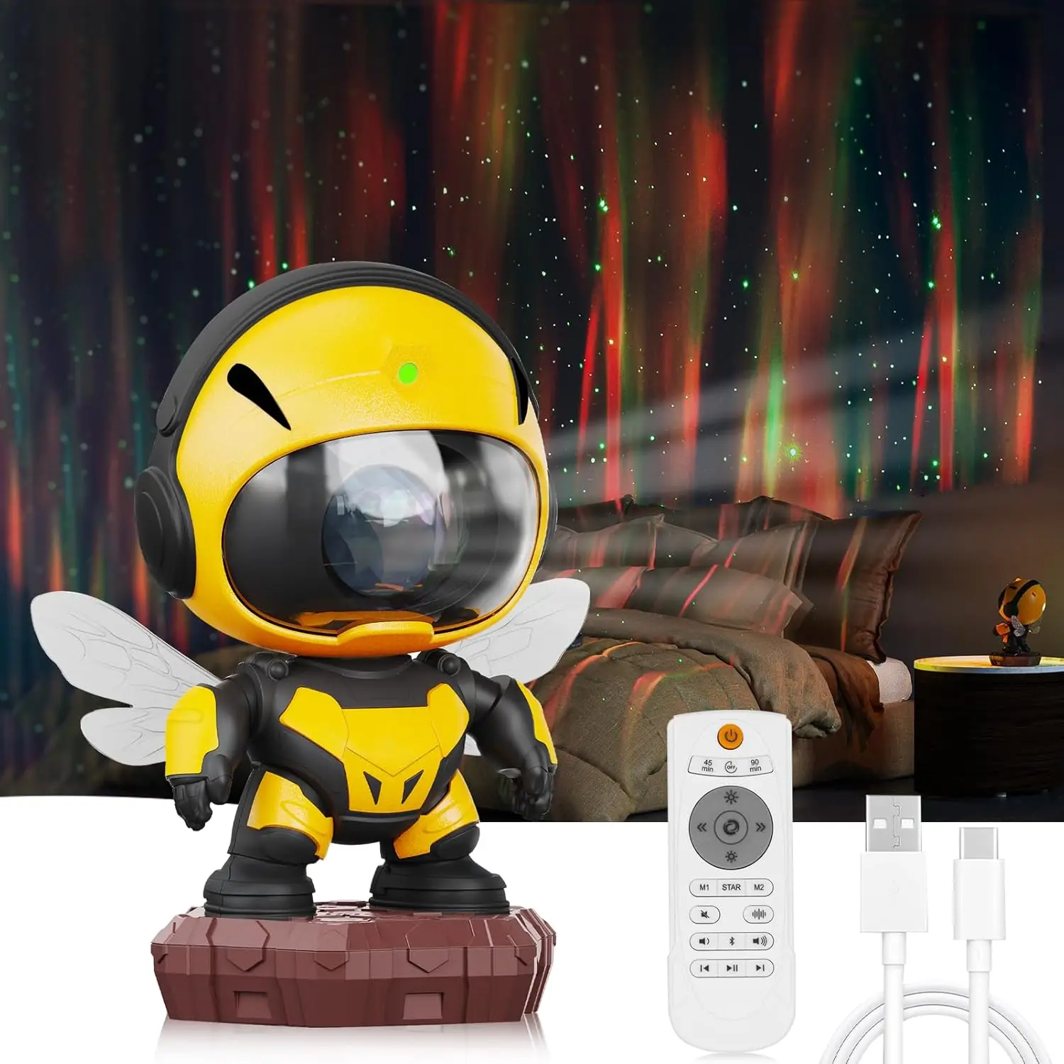 Astronaut Galaxy LED Night Light Projector Newest Nebula Ceiling LED for Kids Bedroom PC Material with Timer Remote