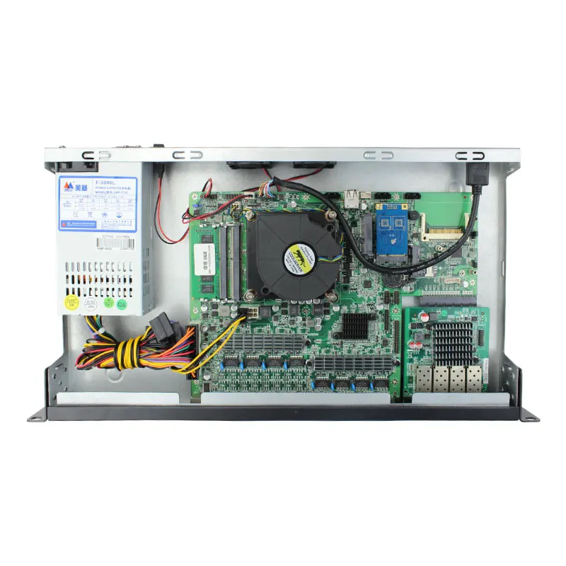 H170 1U rackmount i3-6100 3 70 ГГц 8*82580 Lan + 4*10G оптические порты поддержка AES-NI двухъядерный сетевой сервер Pfsense