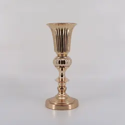 Золотые Свадебные Поставки Цветочная ваза 40/50 см дорожный свинцовый Декор реквизит подсвечники вечерние поставки