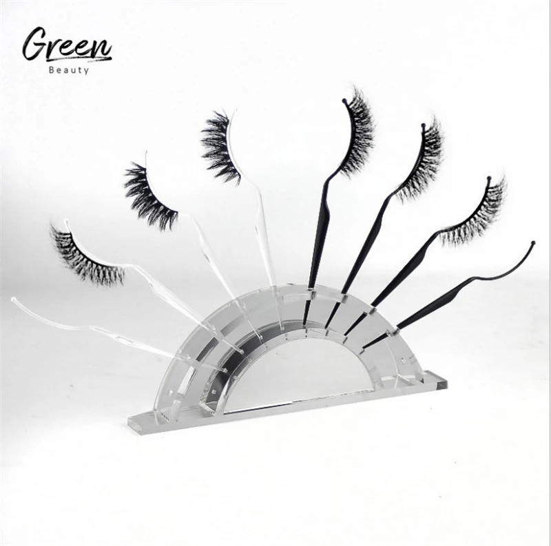 lash art tester wands display stand customized clear acrylic eyelash fitter wands