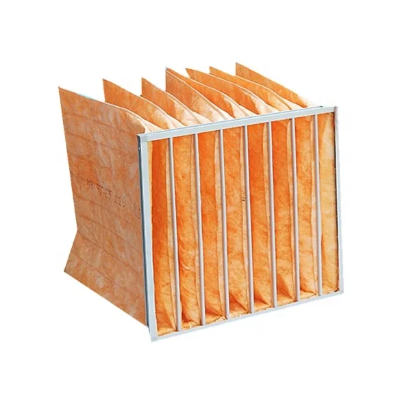 Main Product Pocket Filter Bag Filter High Air Flow OEM HVAC Filter Folded Structure
