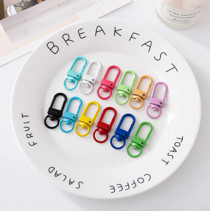 Colorful Lobster Clasp Hooks Metal Plated Clasps For DIY Jewelry Making Dog Keychain Neck alce Bracelet Accessories