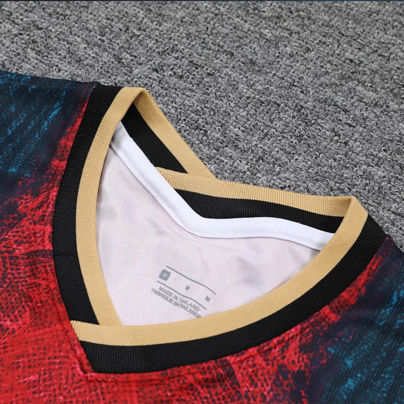 Custom printed sports t-shirt football jersey Barcelona tshirt 100% polyester world cup t shirt wholesale