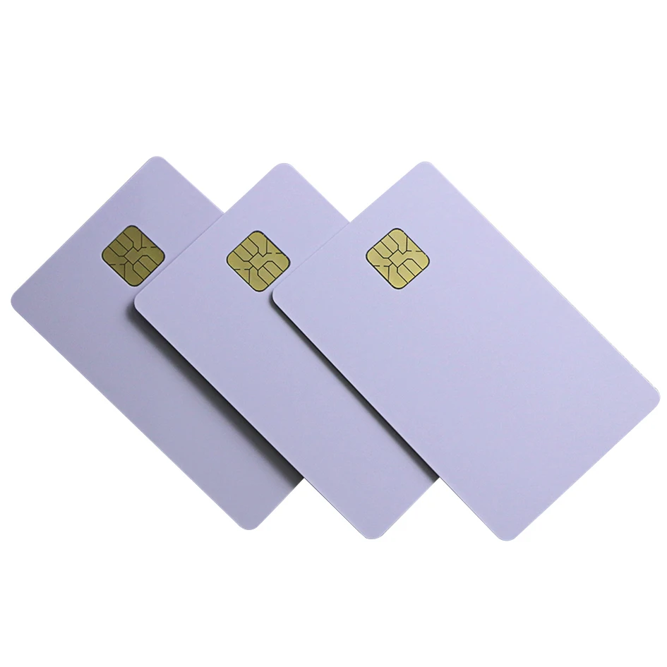 White PVC Contact IC ID S50 S70 F08 Printable Blank Smart Chip Cards