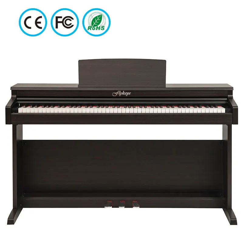 Electronic 88 Key Hammer Action Weighted Keyboard Upright Digital Piano Electric Piano Built In Speakers Music Instrument LK03S (1600118429382)