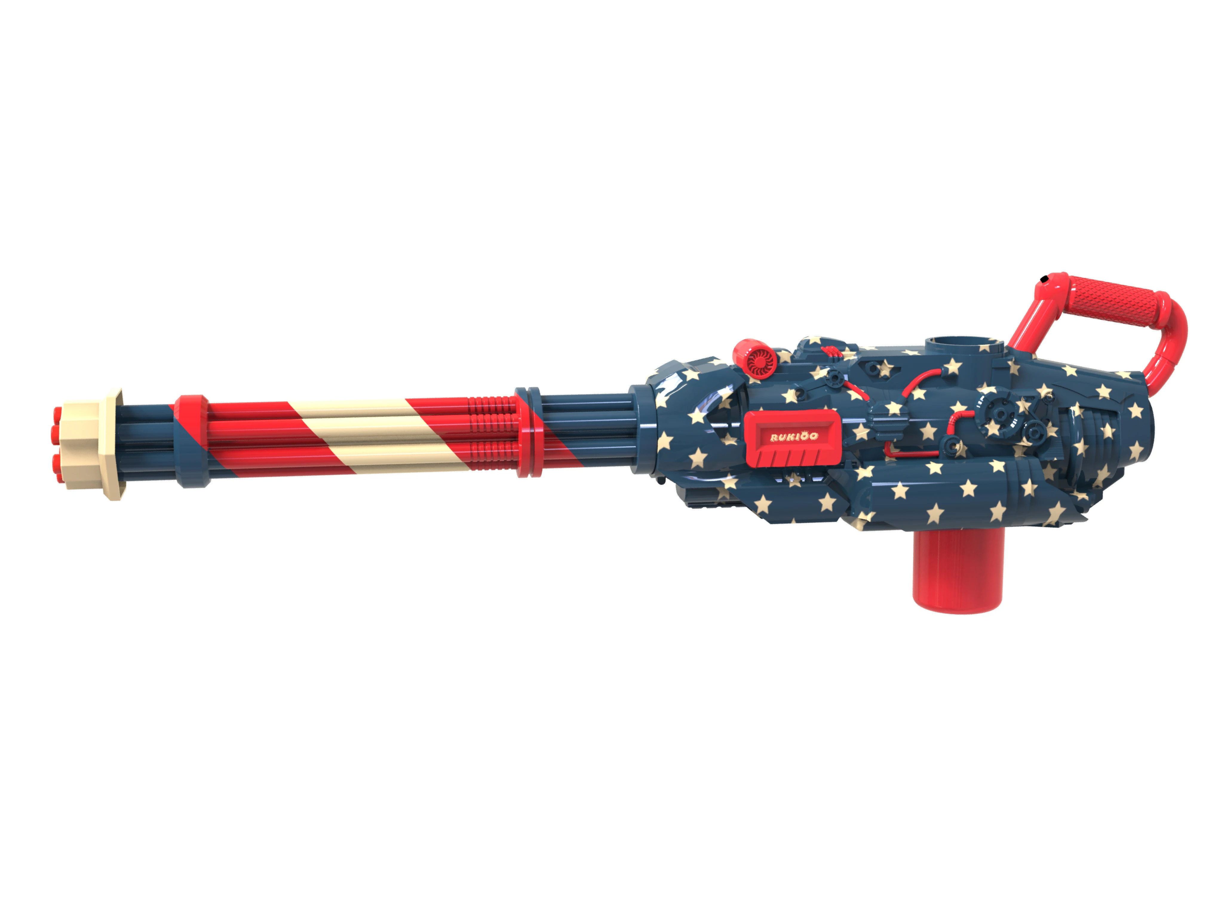 Rukioo Hot Sell Second Generation LED Nightclub Party Hookah Gatlin Machine Smoke Gun Thrower Pro Max