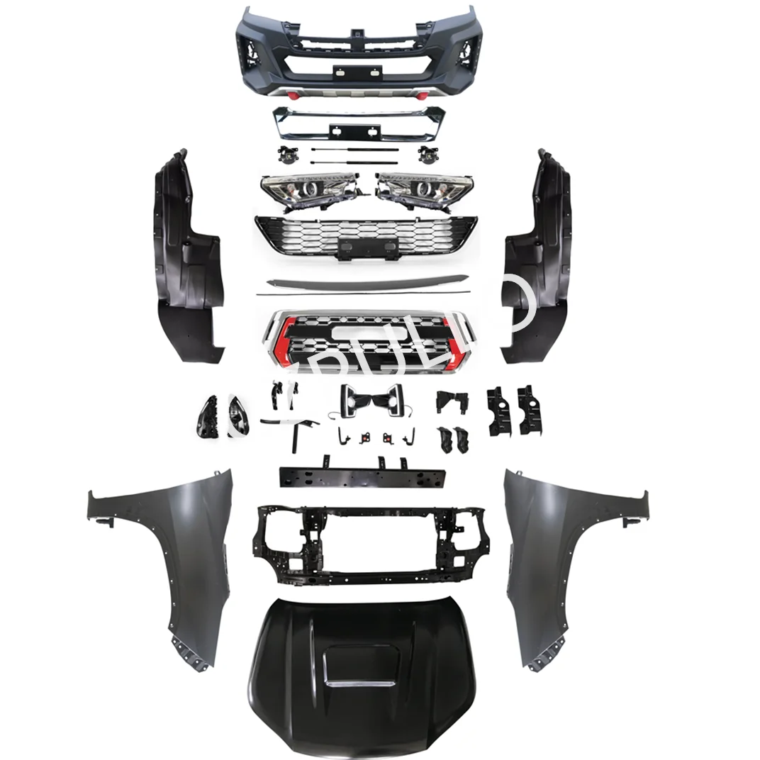 New Body Kit For Toyota Hilux 2005-2015 Upgrade to 2016-2018 year old upgrade to new
