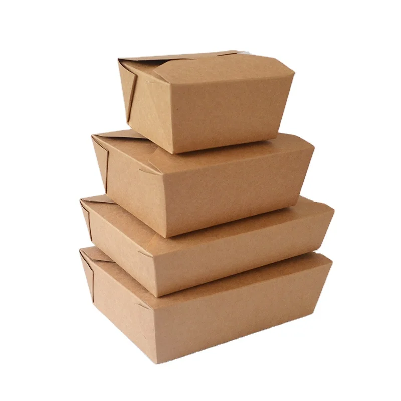 Customized Snap-Top Design French Fries Fried Chicken Nuggets Carton Paper Food Packaging Box