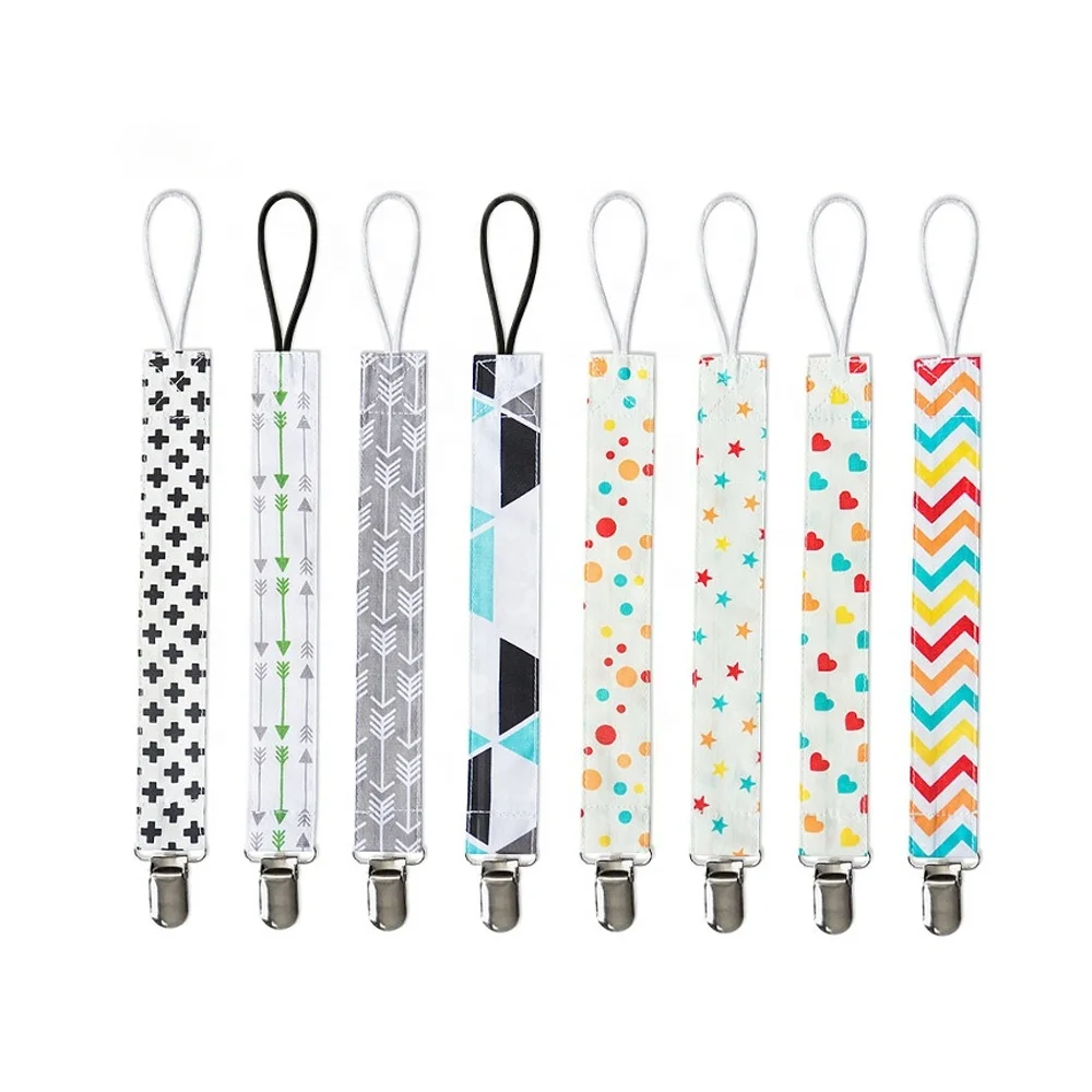 Factory custom Wholesale Customize Different Patterns Baby Boy Baby Girl Metal Pacifier Clip