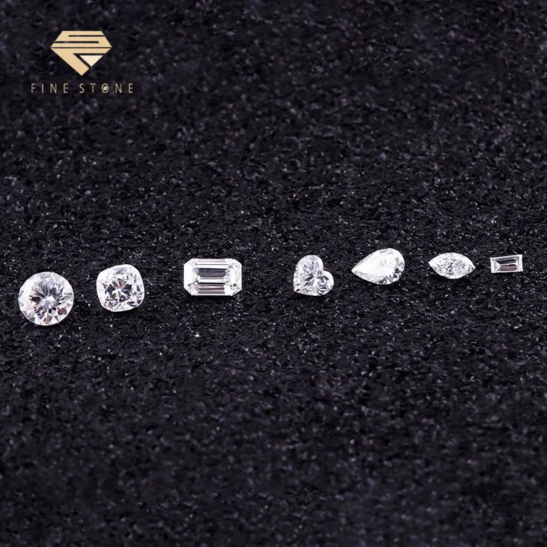 Custom all size 0.13carat-0.74carat Heart shape 1.0carat Lab Diamond GIA DEF VS 2EX Fancy cut loose heart cut lab CVD diamond