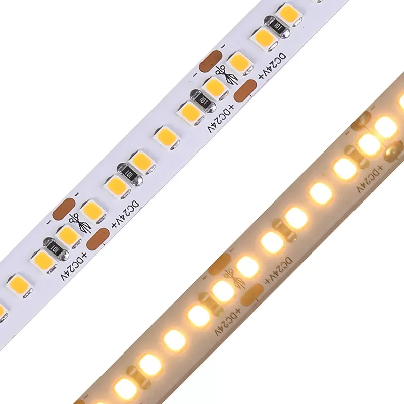 Wholesale 3000/4000/6000k led strip light 5M/Roll 8mm 10mm width light strip 120/180/240leds 12V 24v smd 2835 led strip light