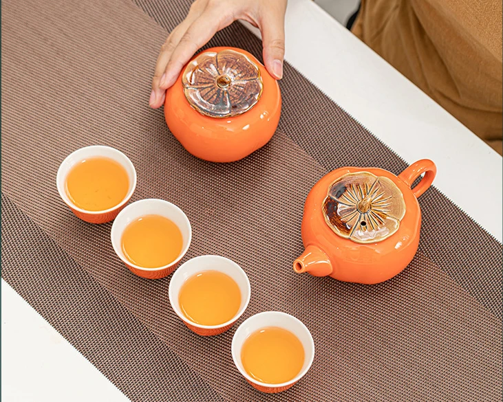 Premium Chinese Tea Ceremony Set for Relaxing Tea Cup Gift Set Made From Ceramics Highly Portable Tea&Coffee Gift Set