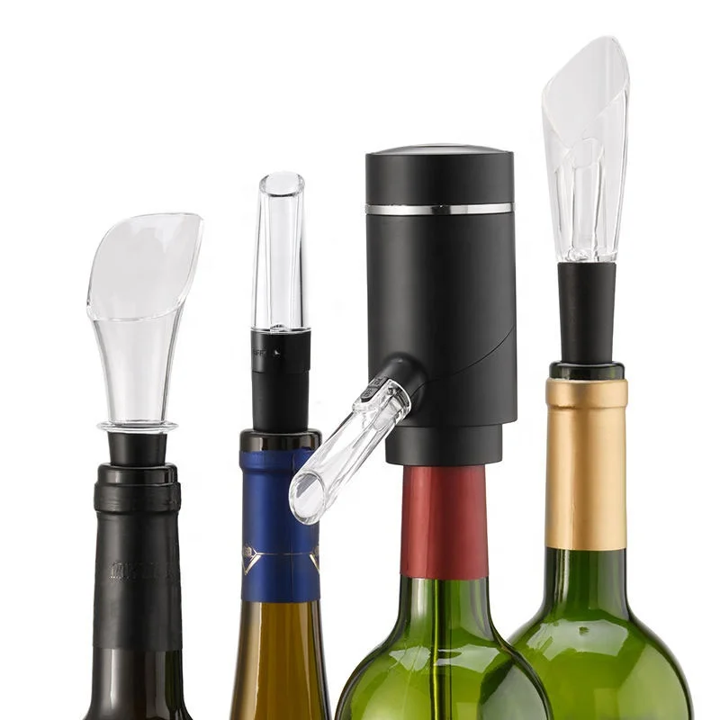 New Wine Accessories Acrylic Wine Aerator Pour Spout Bottle Stopper Decanter Pourer Aerating