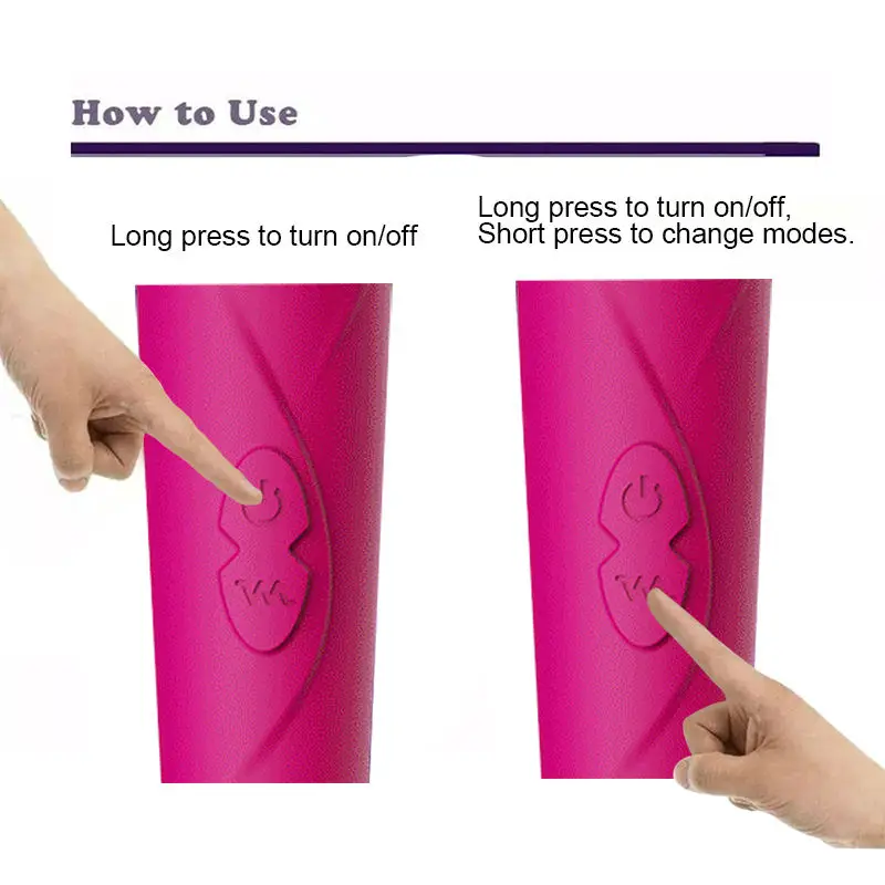 Adult Sex Product G-Spot Masturbation  Double Head Double Shock AV Vibration Vibrator For Women