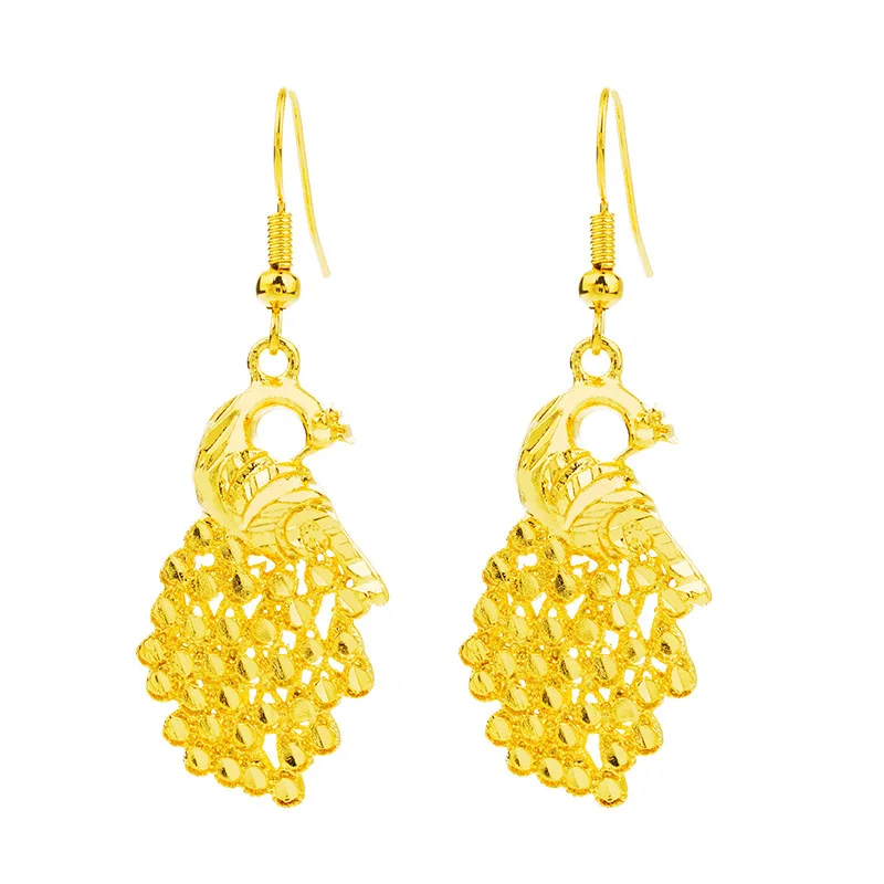 Wholesale Vietnam Placer Gold Fashion Women  24K Gold Earrings