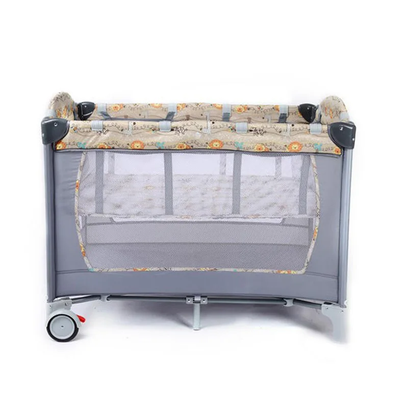 European Style Mini Toddler Girl Bed, Factory Best Selling Travel Baby Cot Beds/