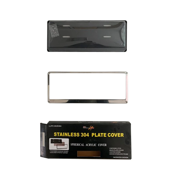 Оптовая продажа высокое качество Сверхмощный США нержавеющая сталь номерной знак рамка для декора