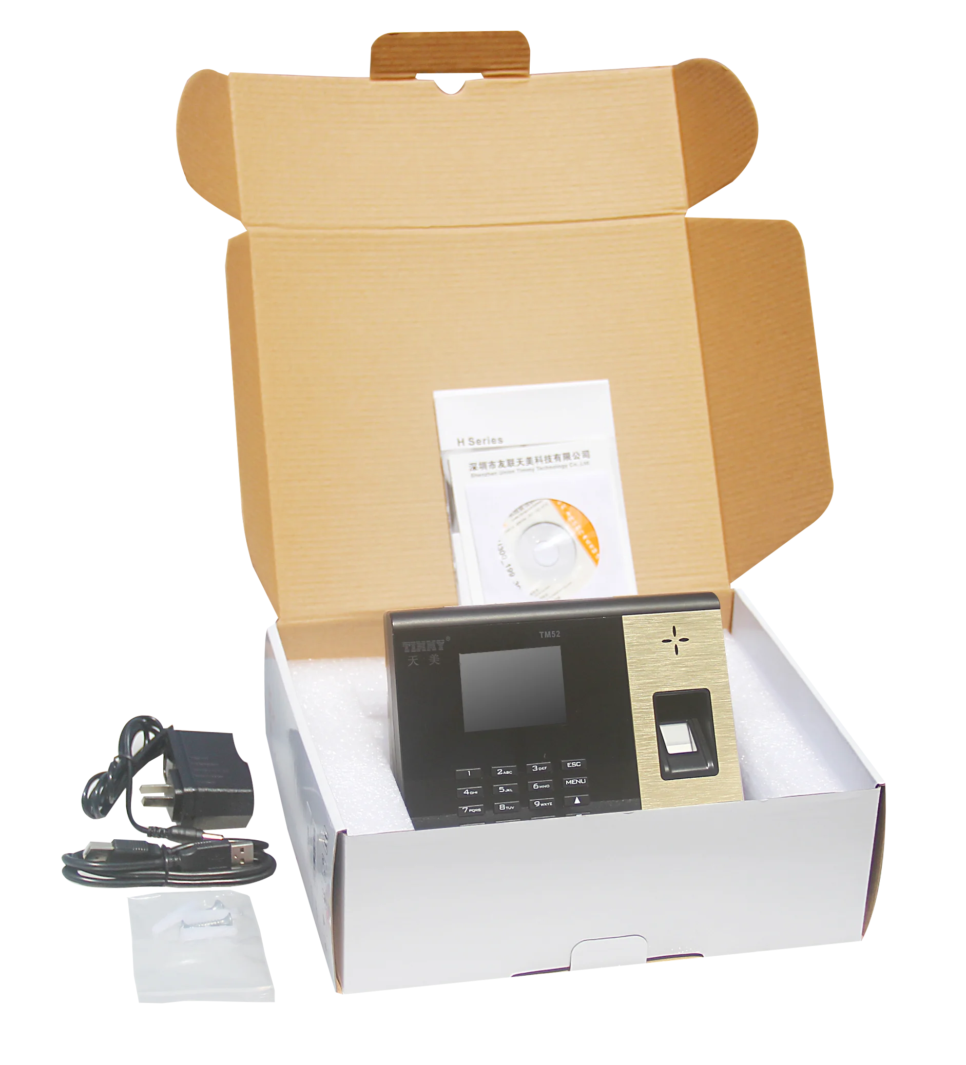 
TIMMYTM52 GPRS Biometrics Fingerprint Scanner RFID SIM Card Attendance Backup Battery Fingerprint GSM Time Attendance 